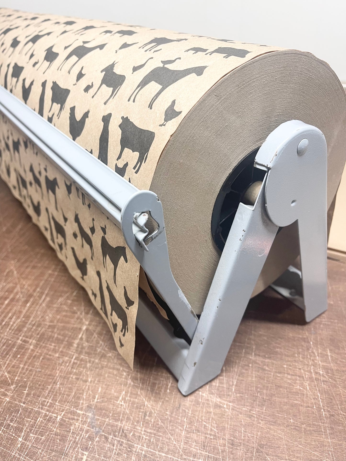 Custom Logo Kraft Paper Rolls โ Perfect for Boutiques & Retail Stores