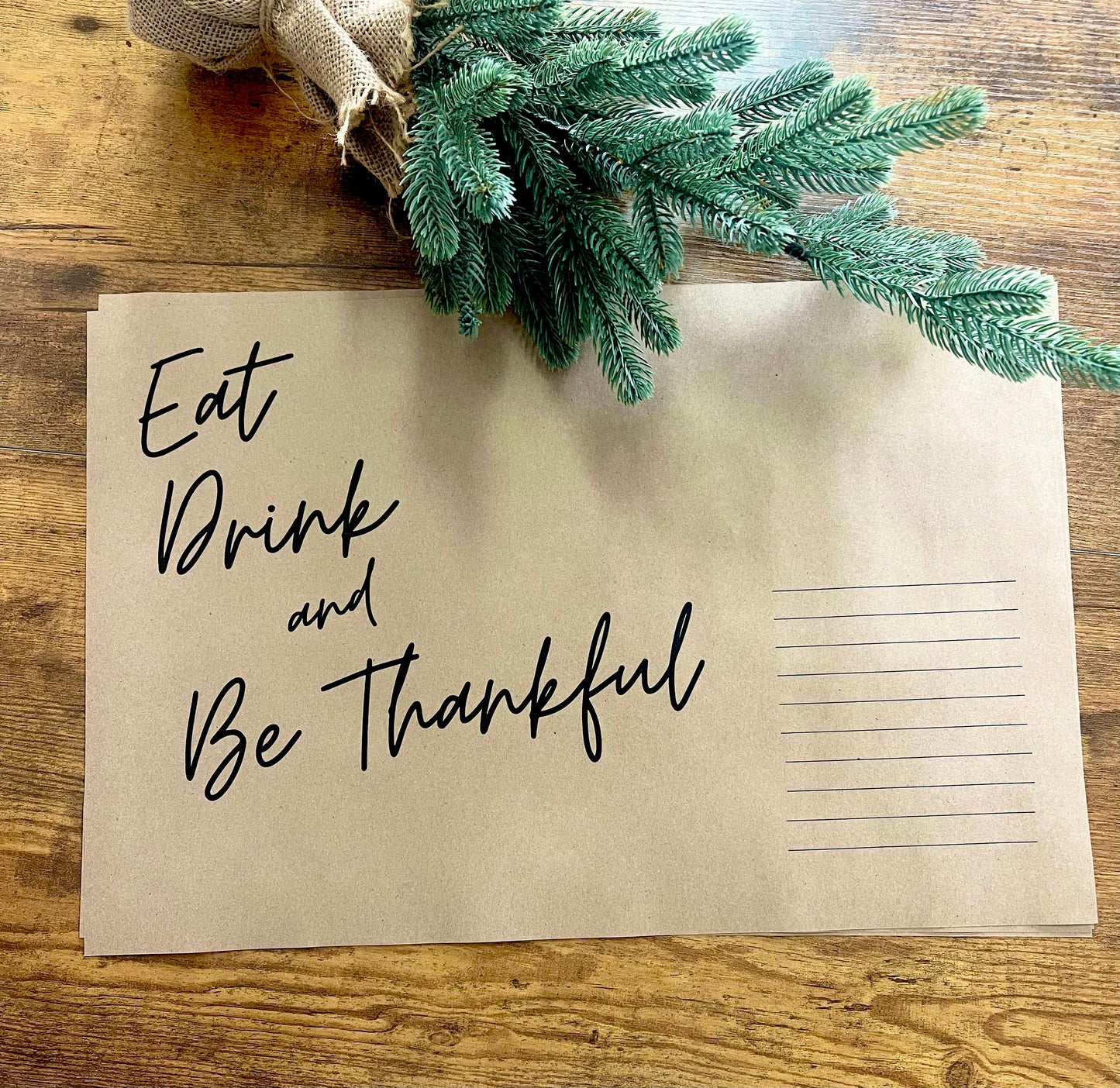 Eat, Drink Thankful | Placemats