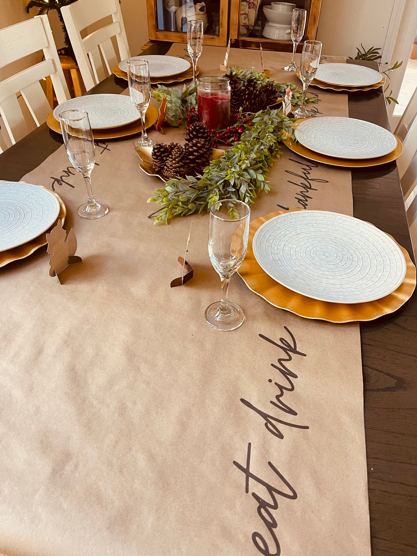 Eat, Drink and Be Thankful | Table Runner