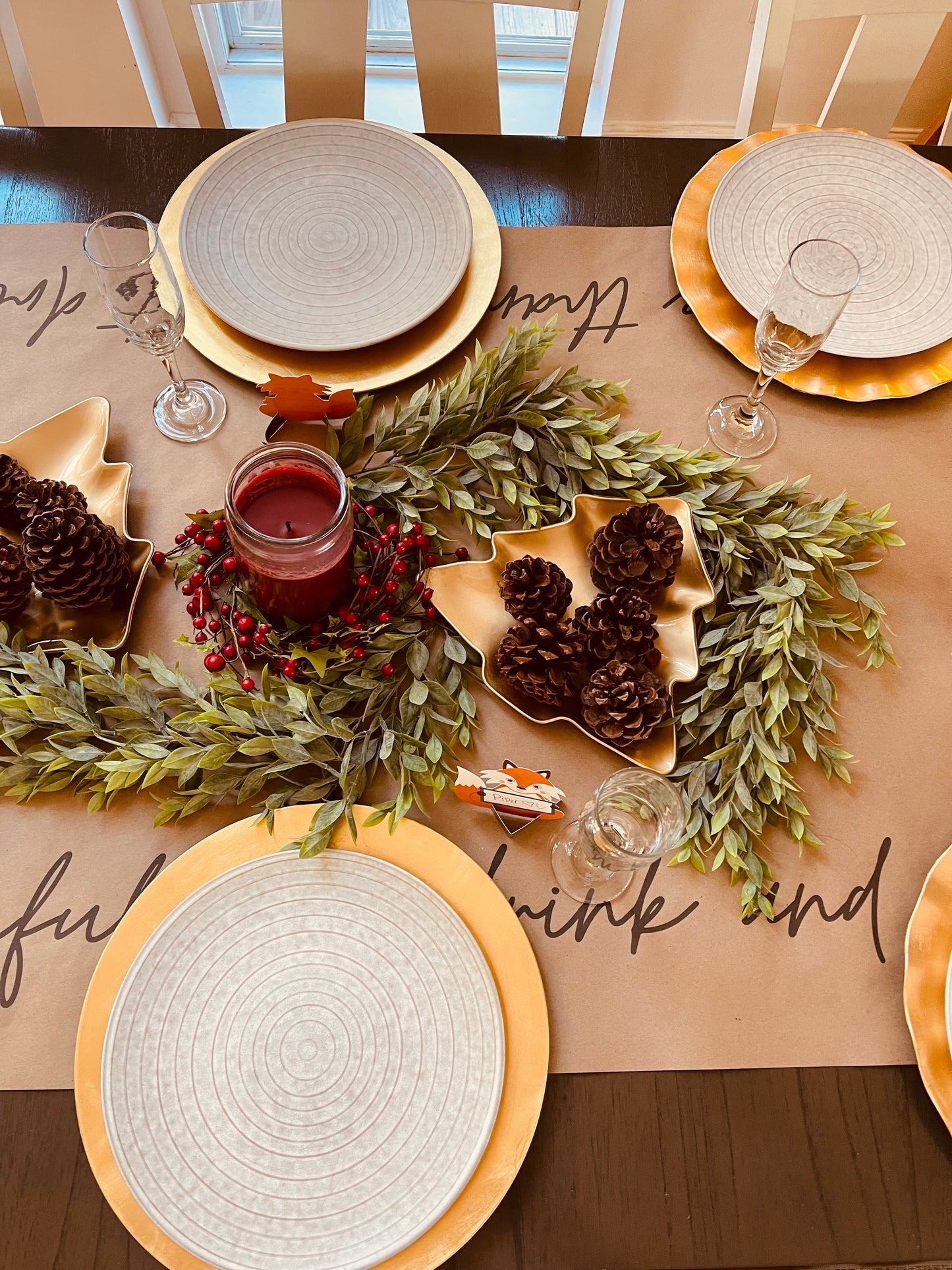 Eat, Drink and Be Thankful | Table Runner