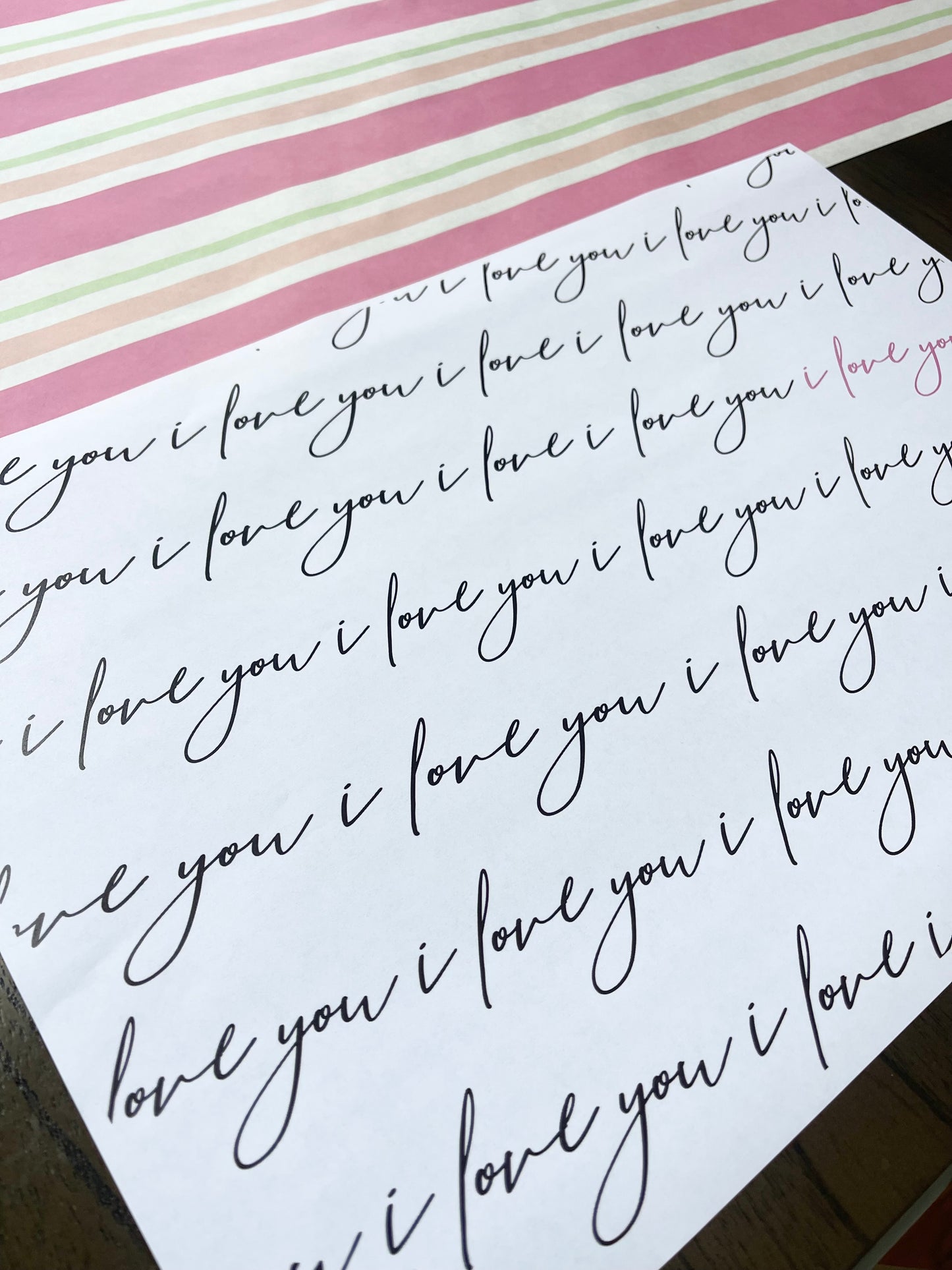 i love you | Placemats