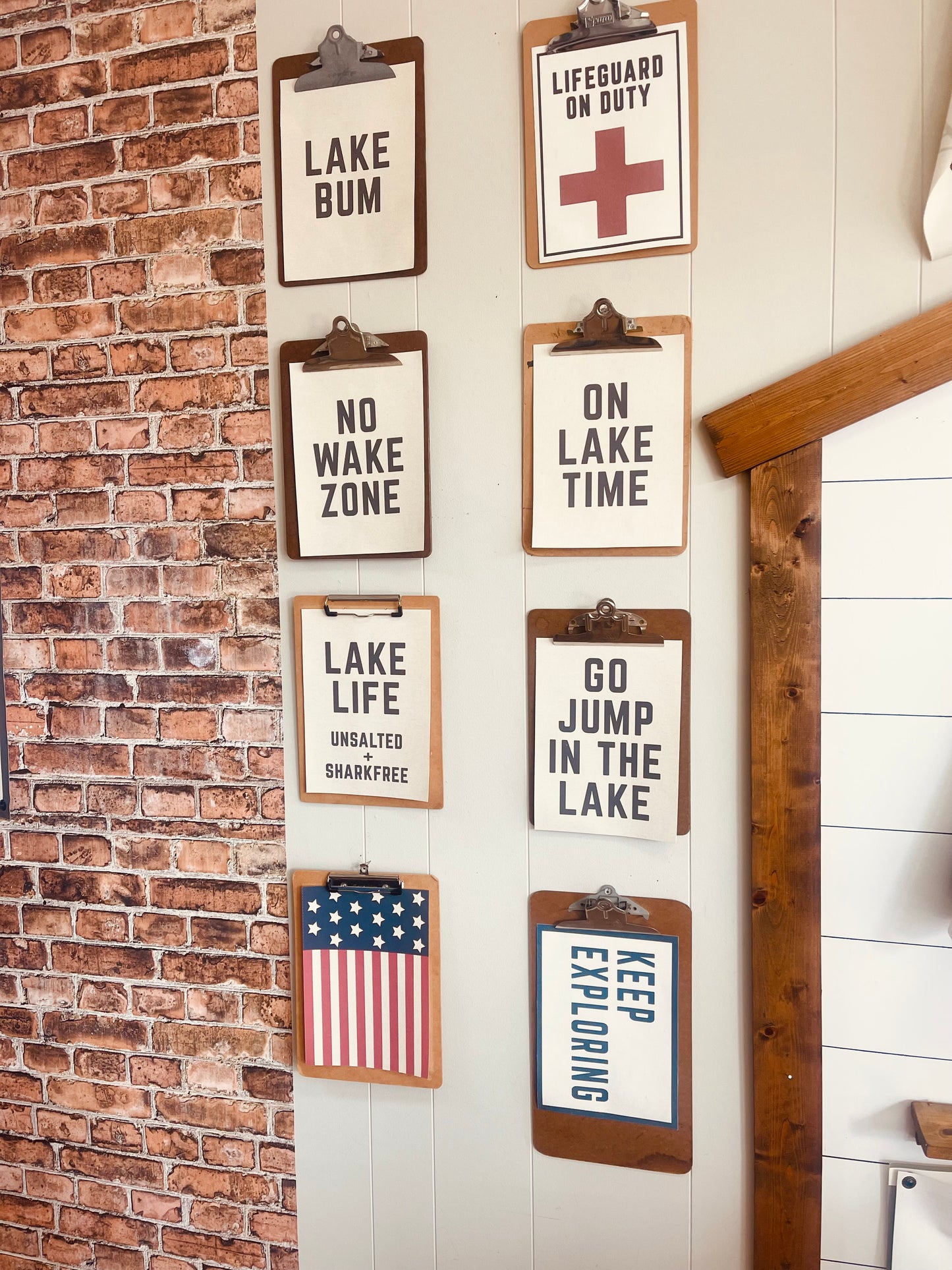 Go Jump In The Lake | Natural Canvas Print