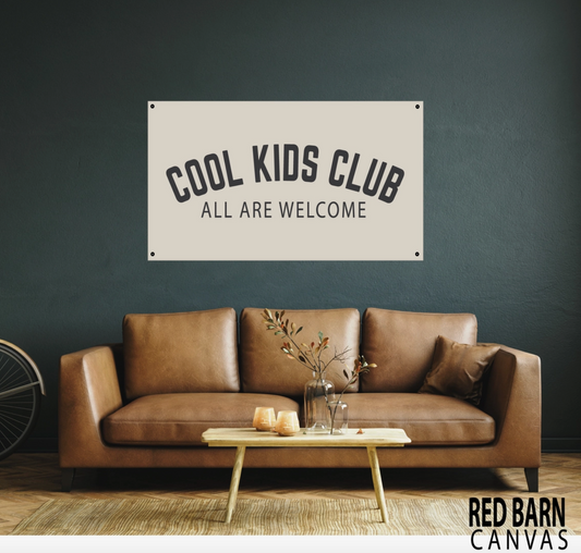 Cool Kids Club | Natural Canvas Tapestry