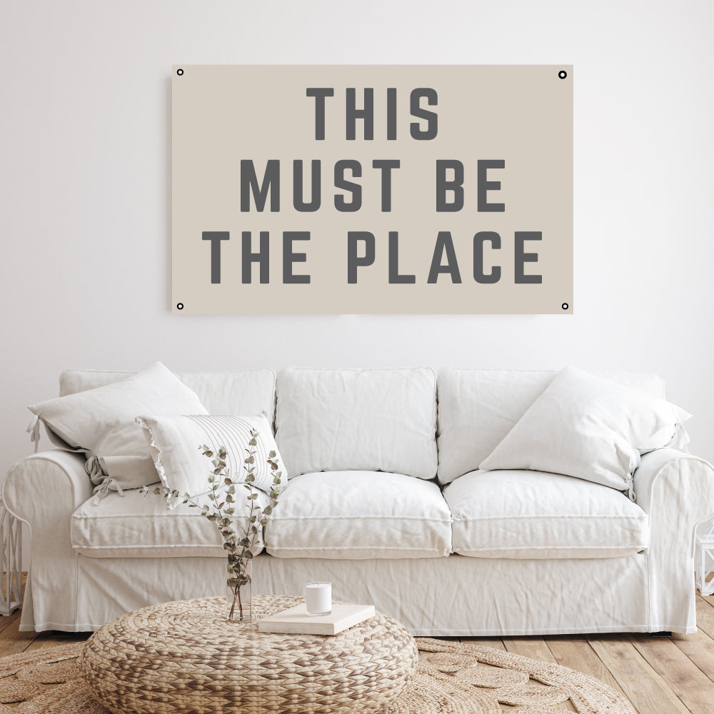 This Must Be The Place | Natural Canvas Wall Hanging