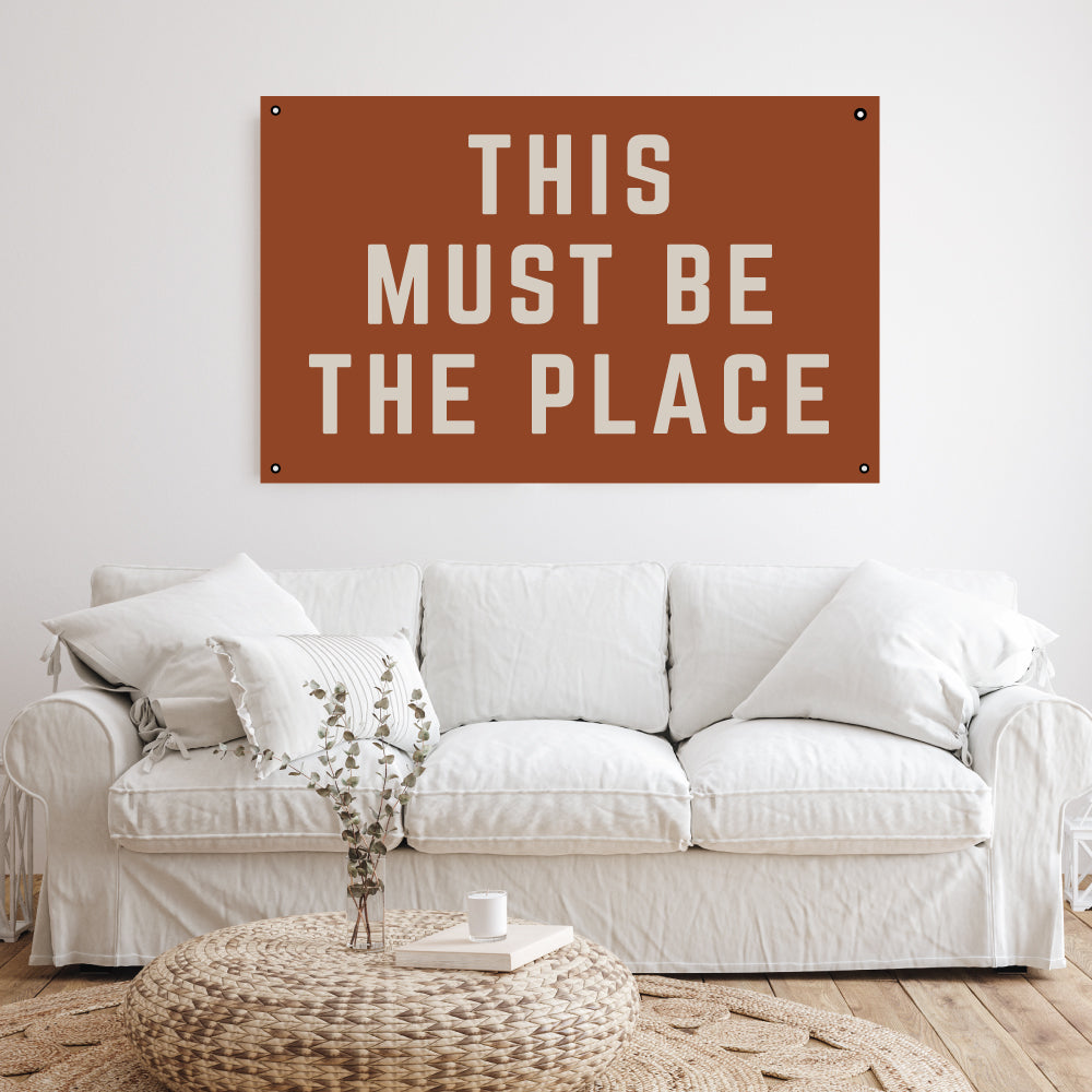 This Must Be The Place | Natural Canvas Wall Hanging