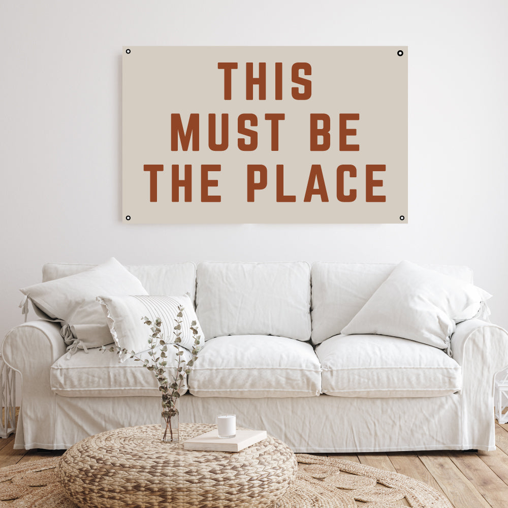This Must Be The Place | Natural Canvas Wall Hanging