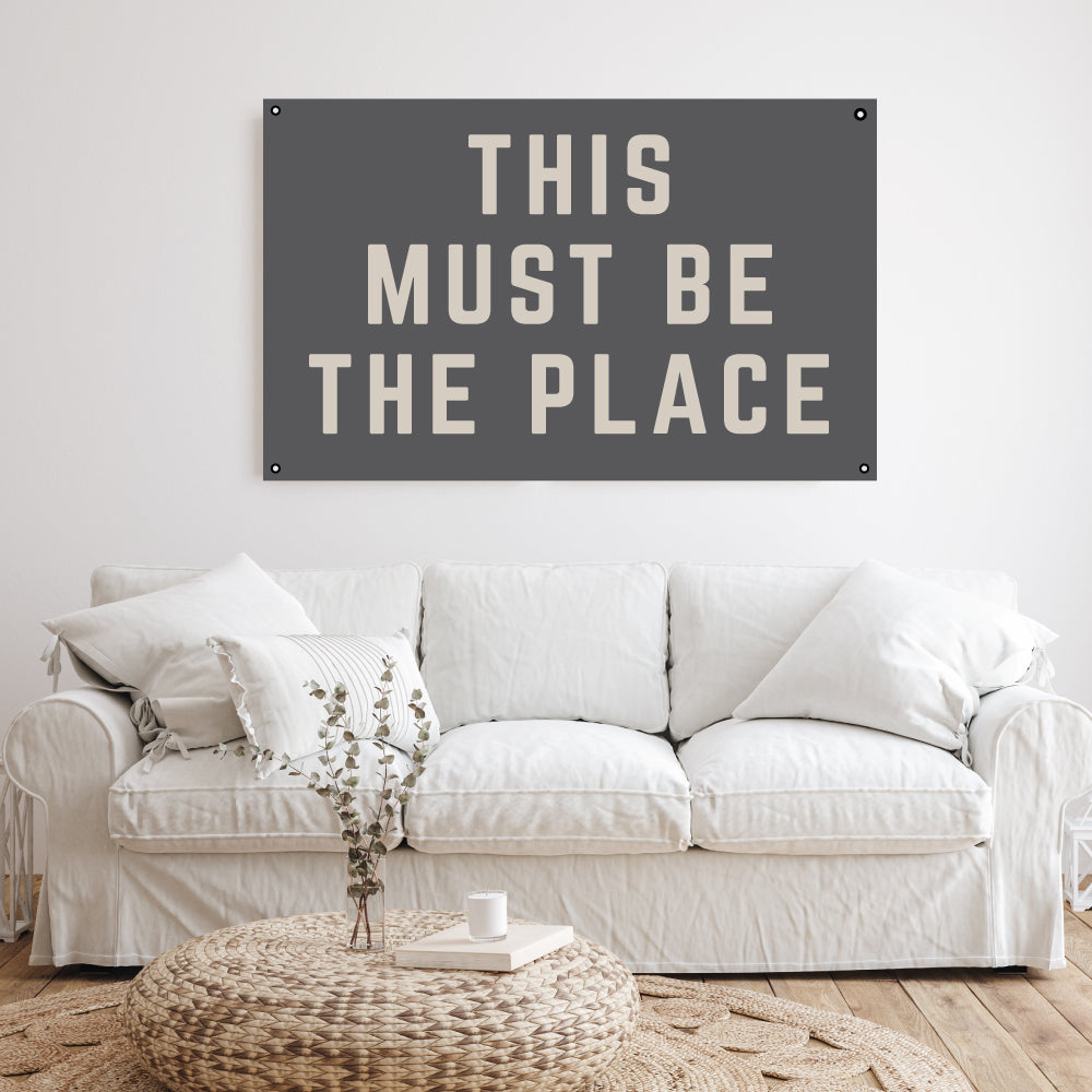 This Must Be The Place | Natural Canvas Wall Hanging