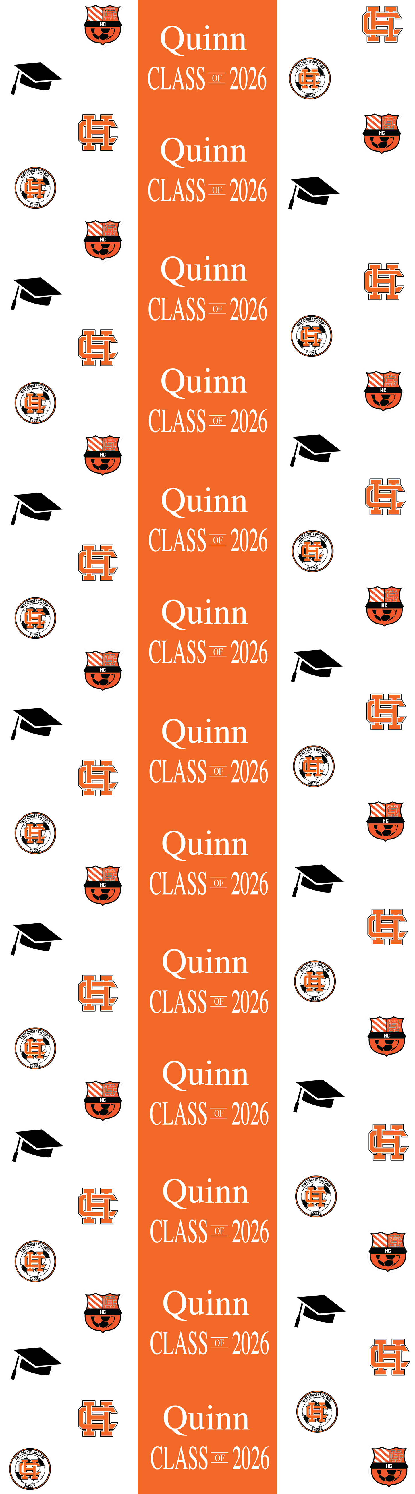 Personalized Graduation Table Runner