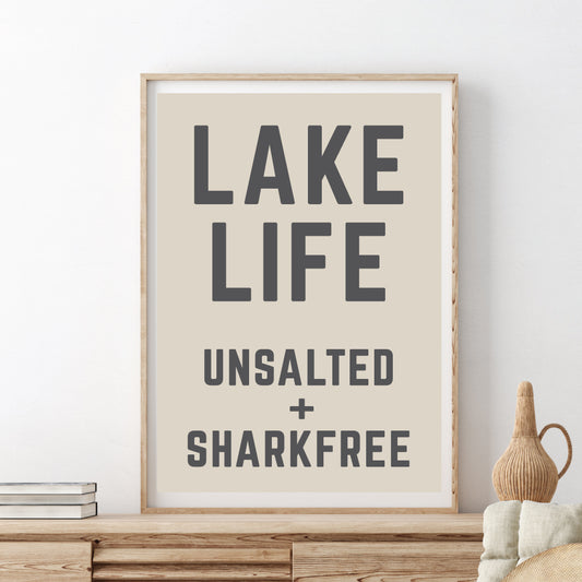 Lake Life | Natural Canvas Print