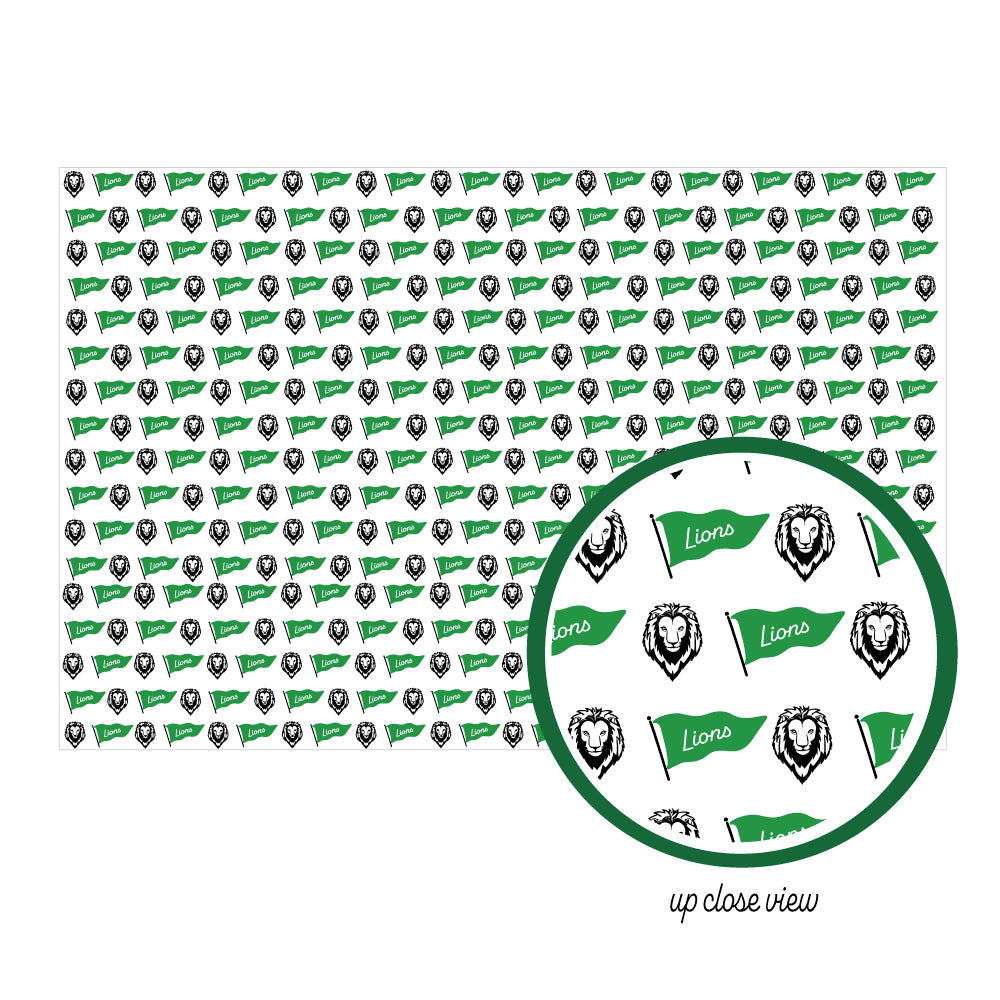 Custom Game Day Paper Placemats – Set of 25 | Food-Safe | Choose Your Mascot & Color