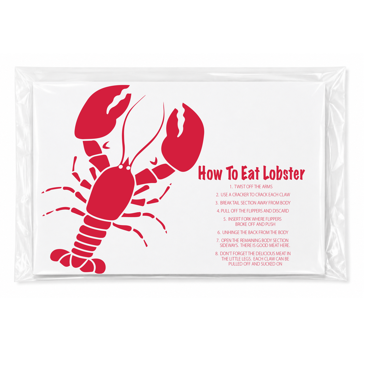 How To Eat Lobster | 25 Placemats