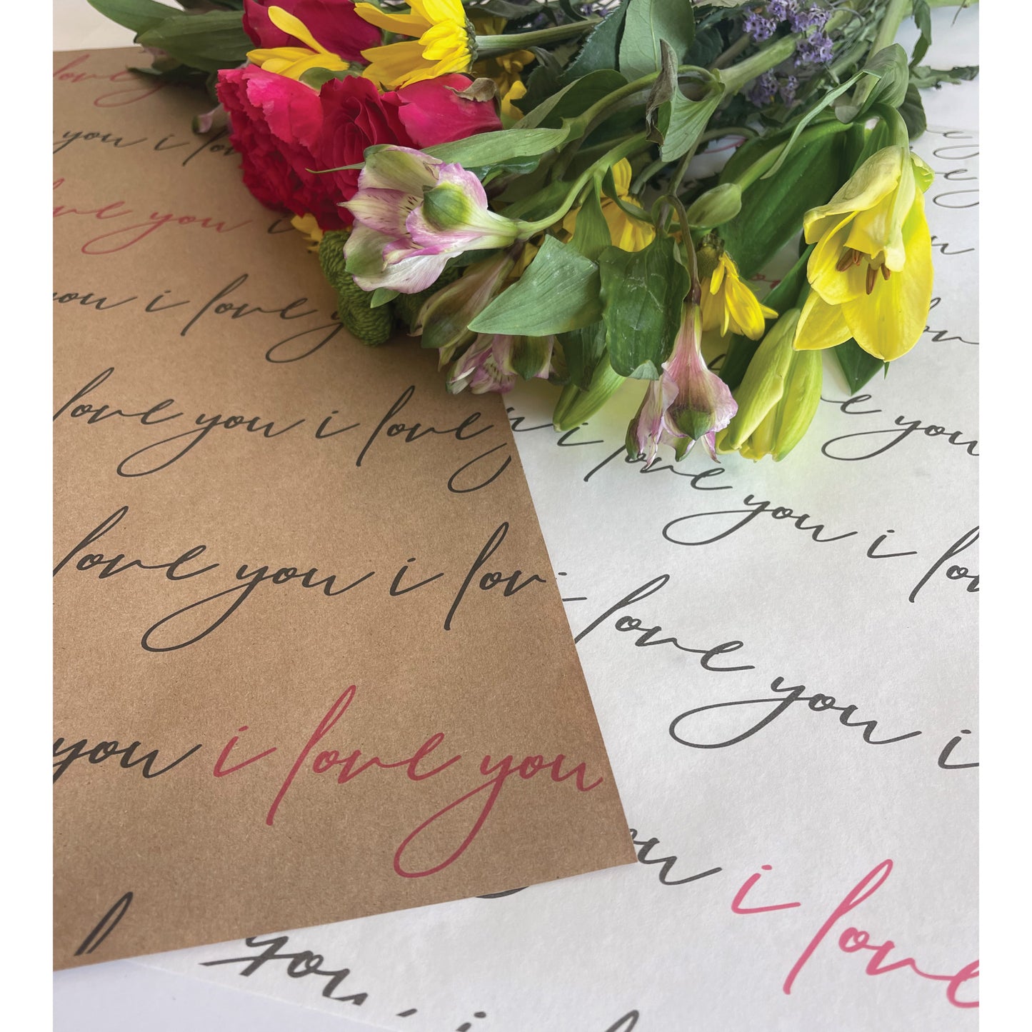 I Love You | 25 Flower Bouquet Wraps