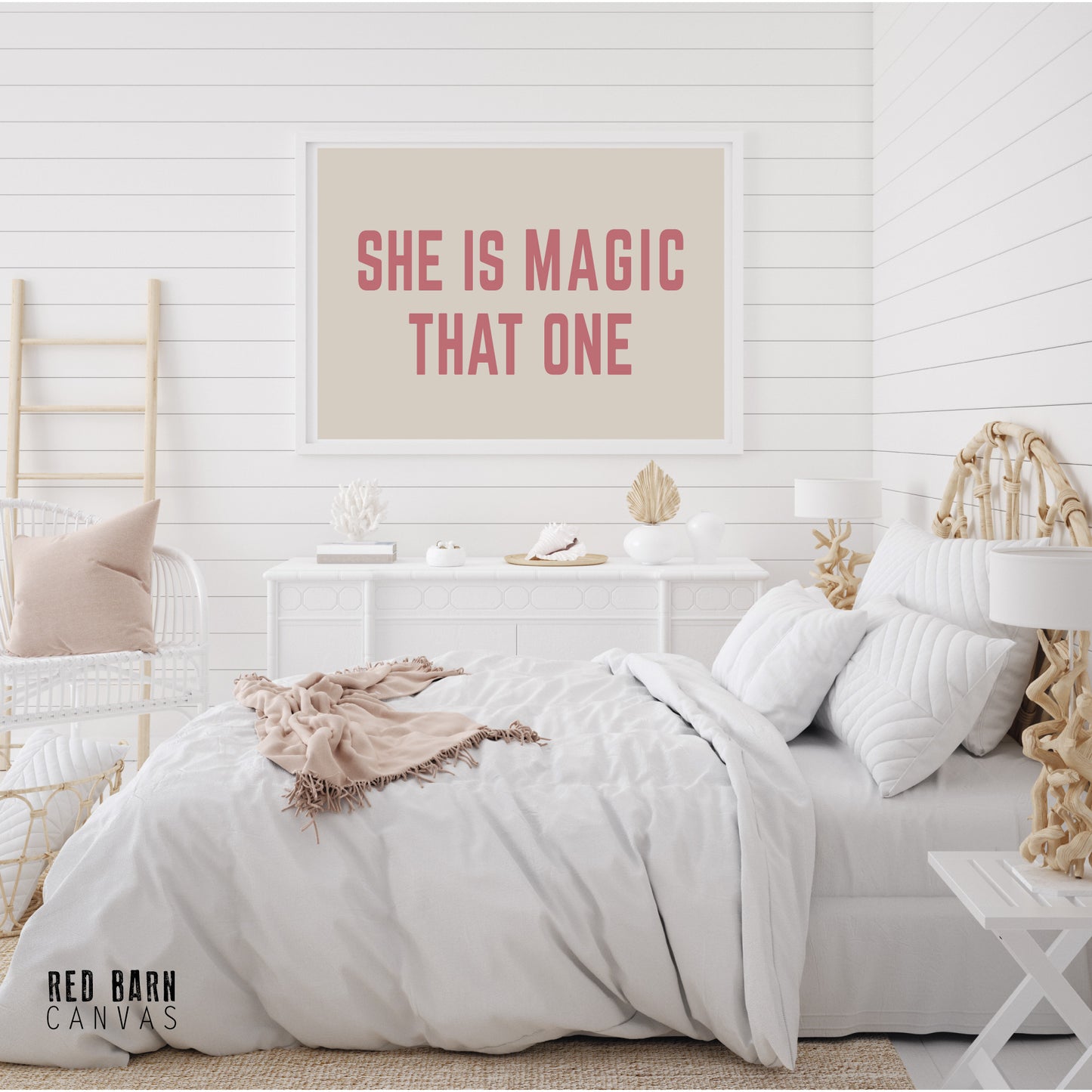 She Is Magic | Natural Canvas Tapestry