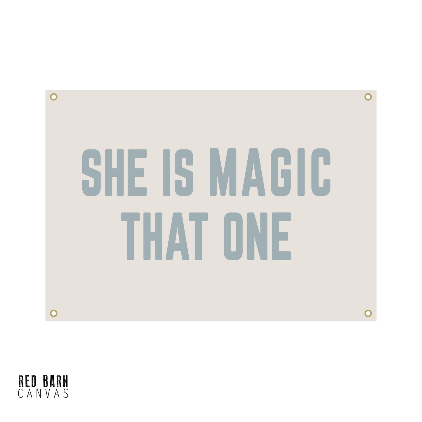 She Is Magic | Natural Canvas Tapestry