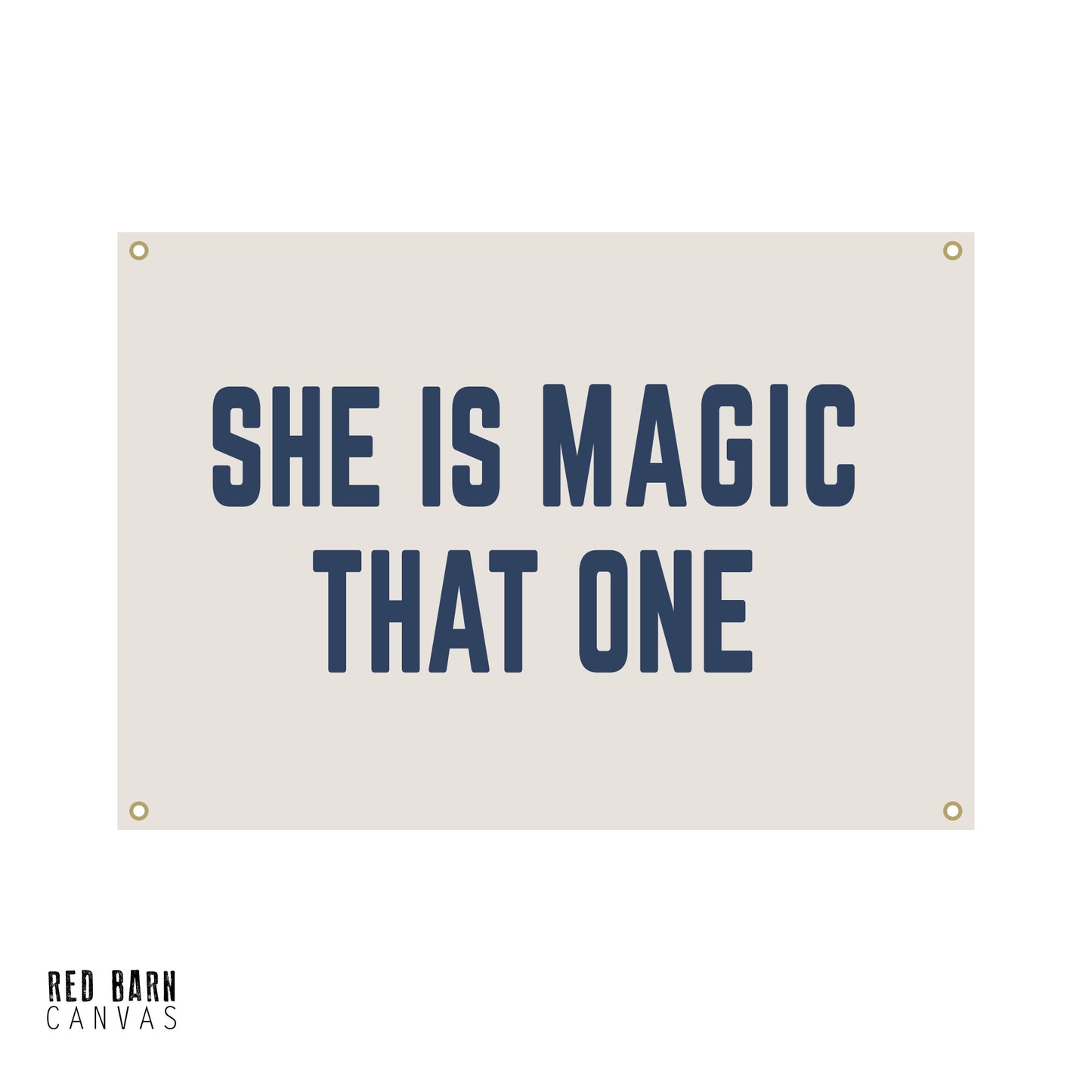 She Is Magic | Natural Canvas Tapestry