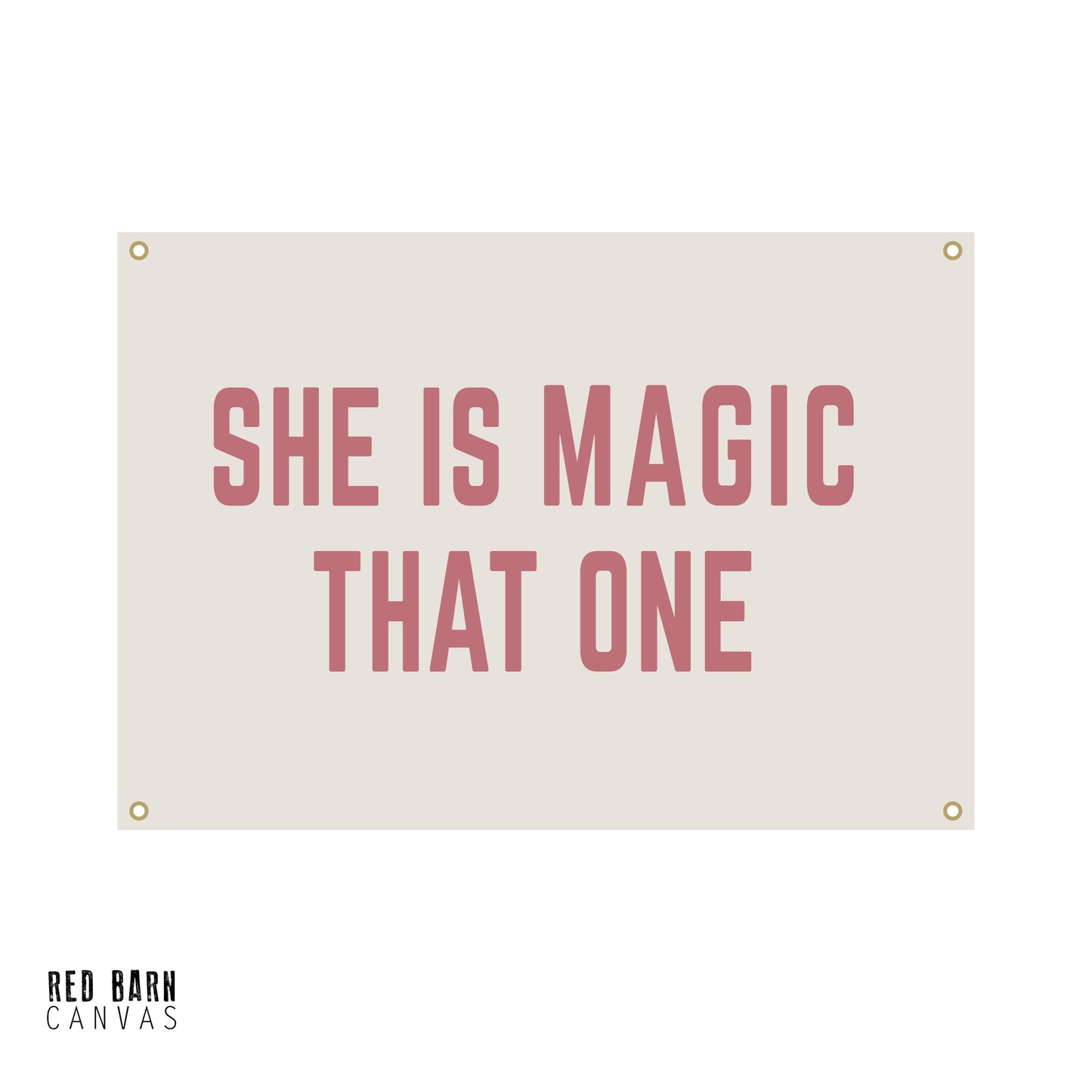 She Is Magic | Natural Canvas Tapestry
