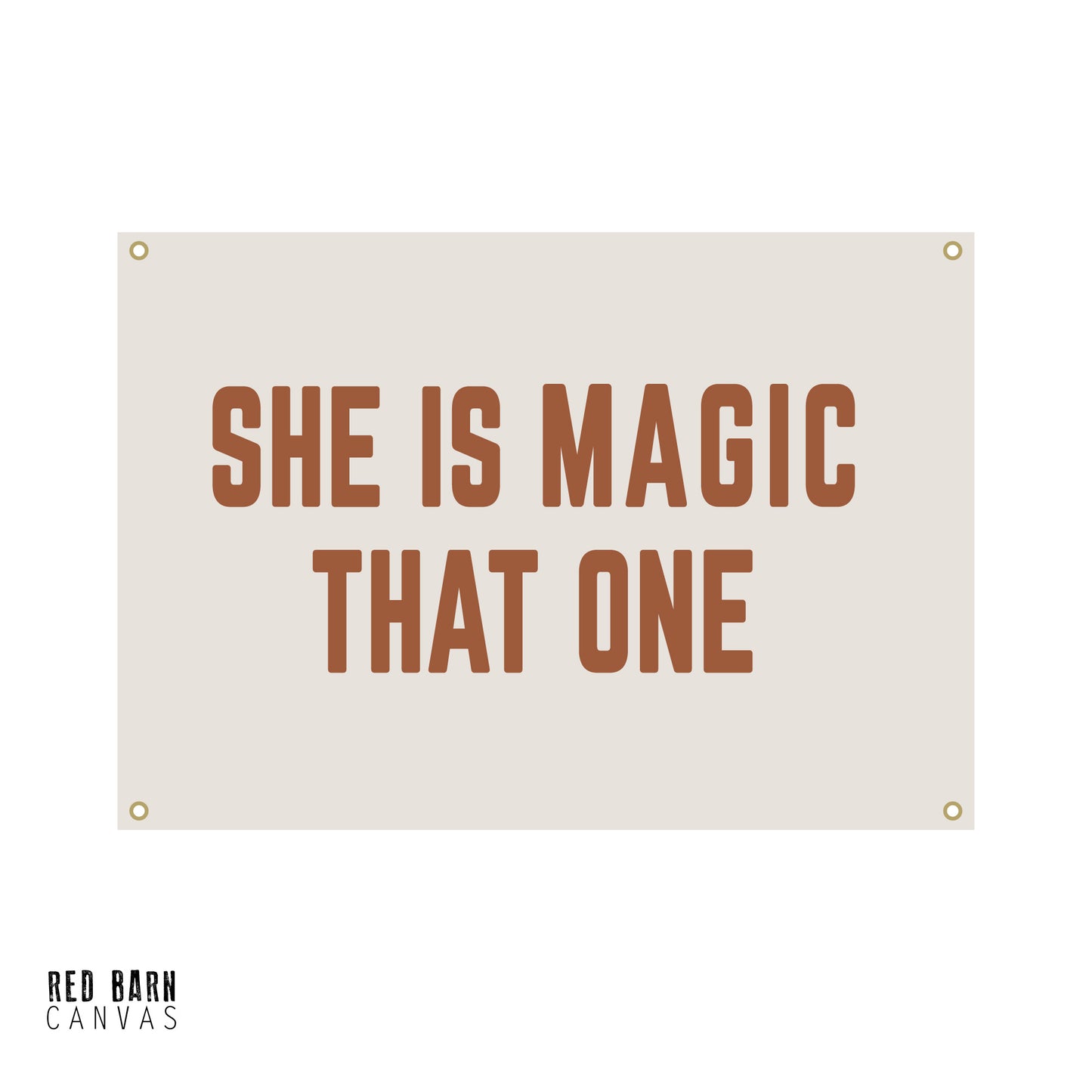 She Is Magic | Natural Canvas Tapestry