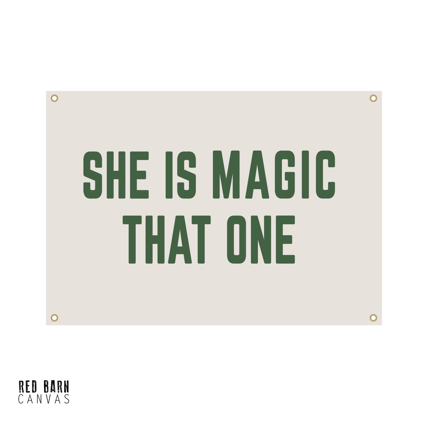 She Is Magic | Natural Canvas Tapestry