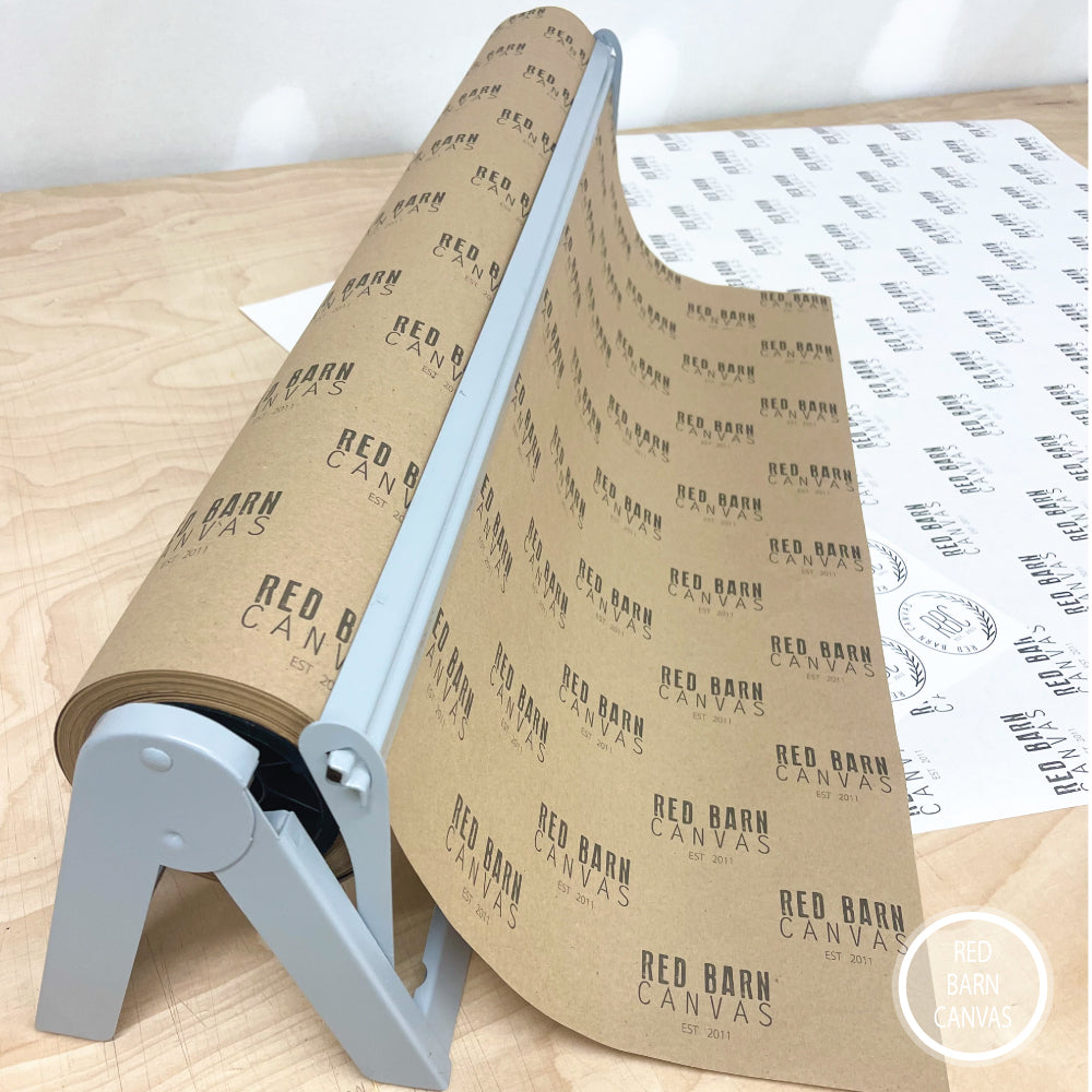 Custom Logo Kraft Paper Rolls โ Perfect for Boutiques & Retail Stores