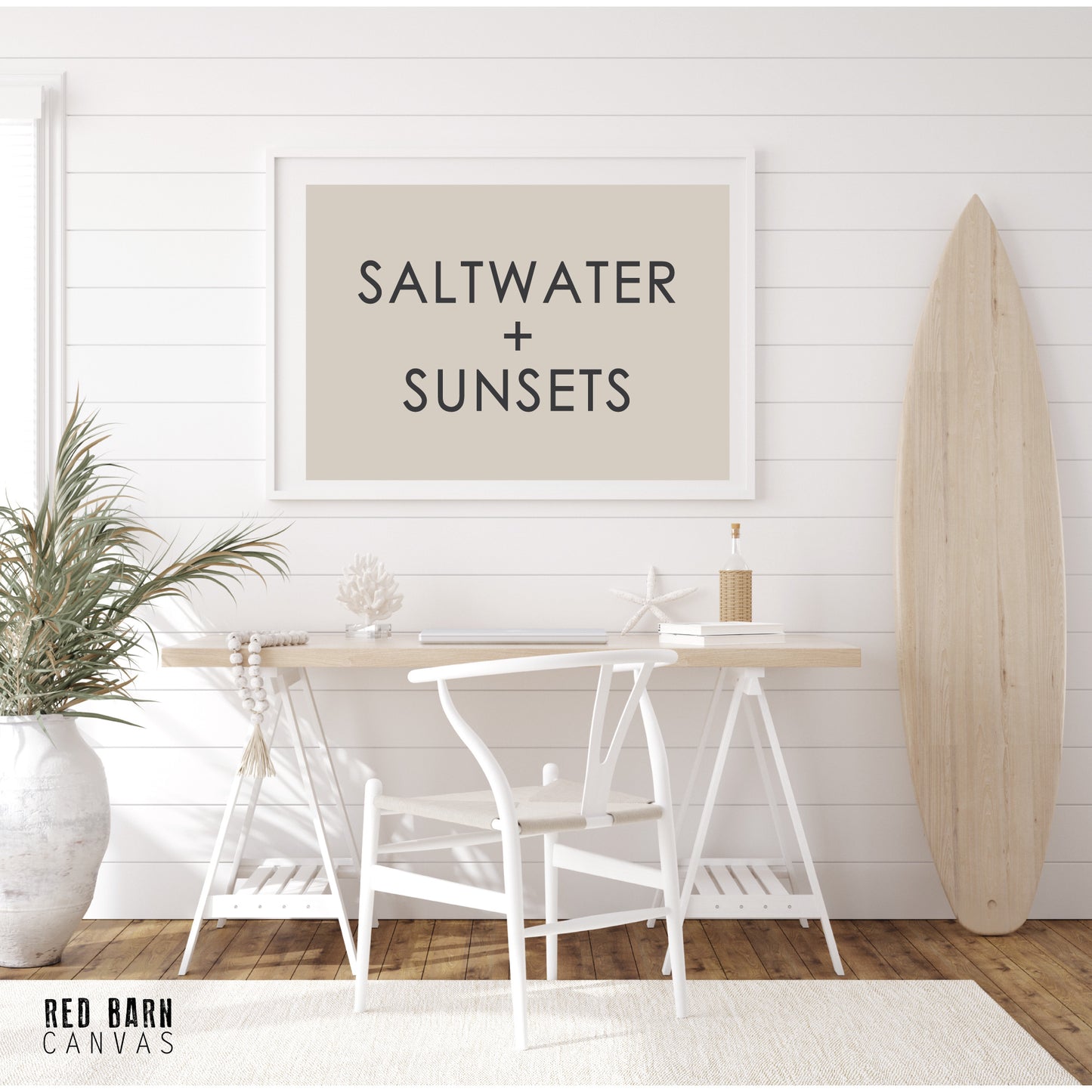 Saltwater Sunshine | Natural Canvas Tapestry