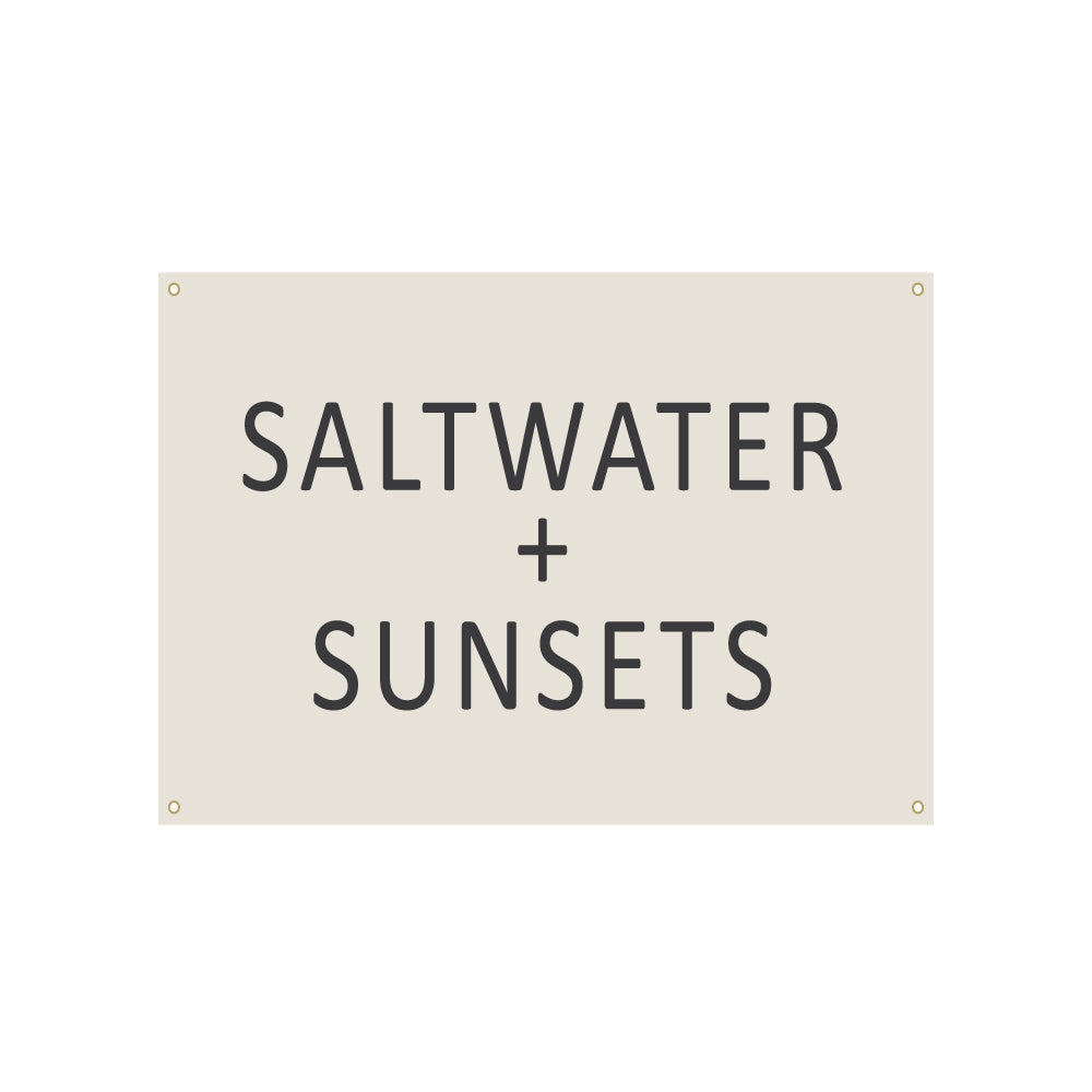 Saltwater Sunshine | Natural Canvas Tapestry