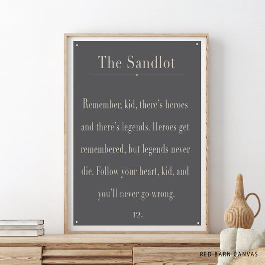 Sandlot  | Natural Canvas Wall Hanging