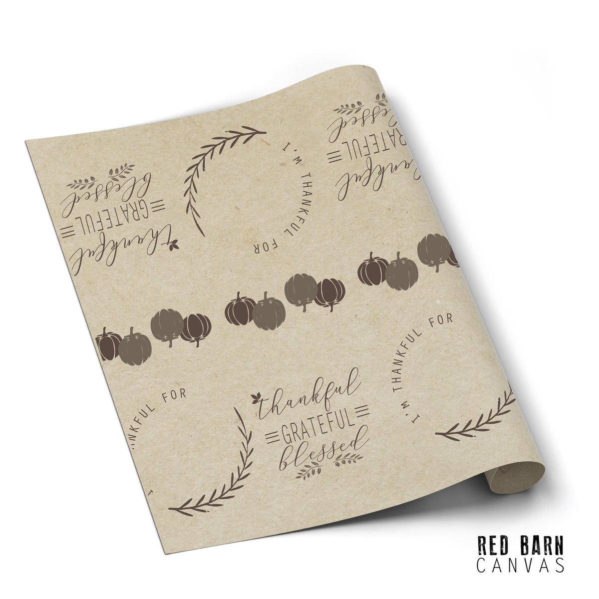 Thankful Grateful Blessed Thanksgiving | Table Runner