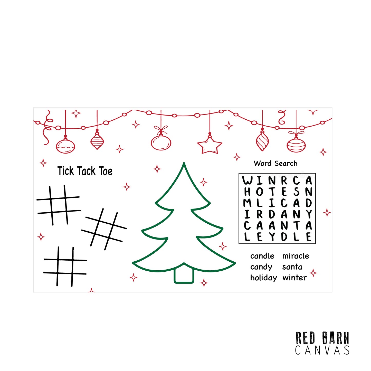 Christmas Coloring Activity | Placemats