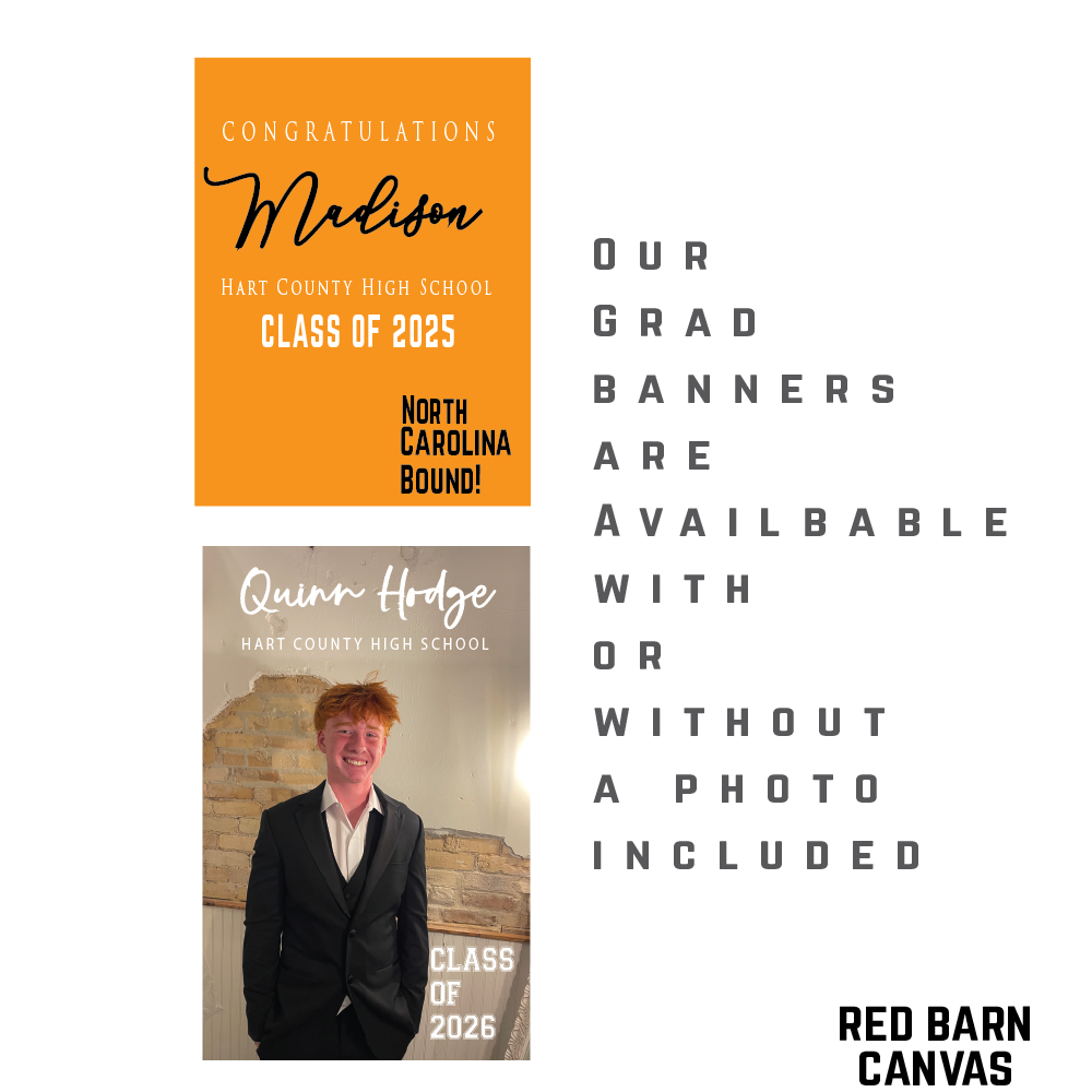 Personalized Graduation Vinyl Banner With A Photo