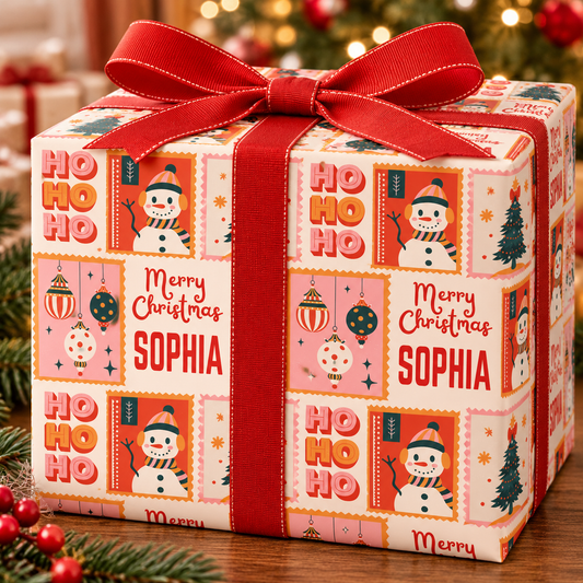 Personalized Christmas Paper | HO HO HO