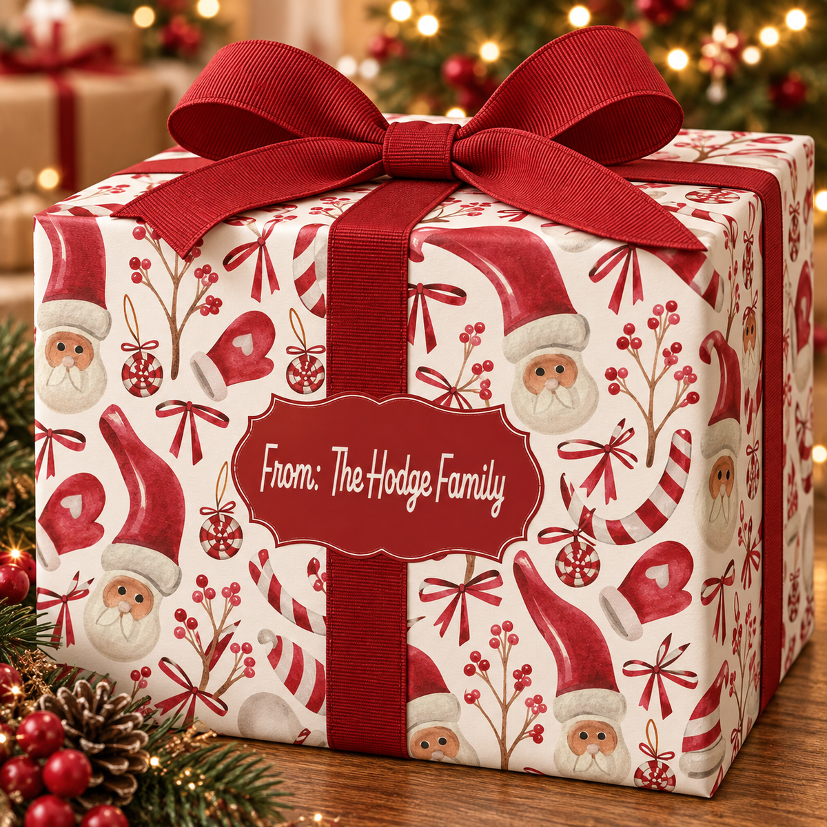 Personalized Christmas Paper | Santa Paper