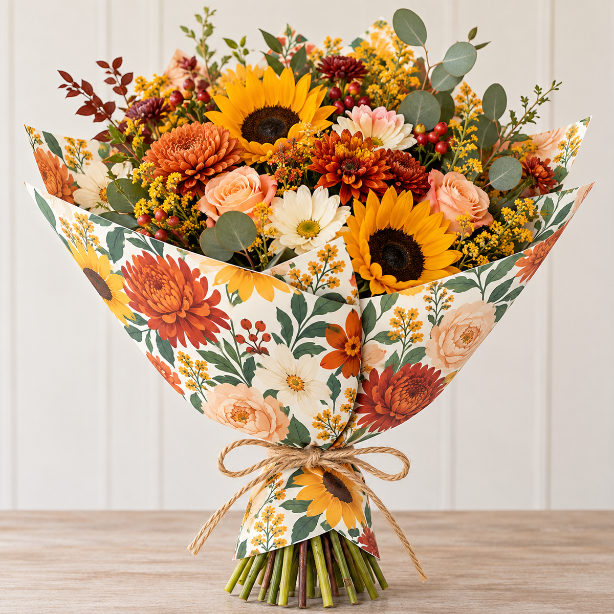 Fall Floral | 25 Flower Bar Bouquet Wraps