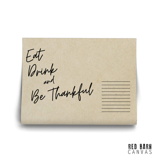 Eat, Drink Thankful | Placemats