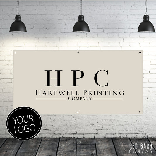 Custom Canvas Banner With Your Logo