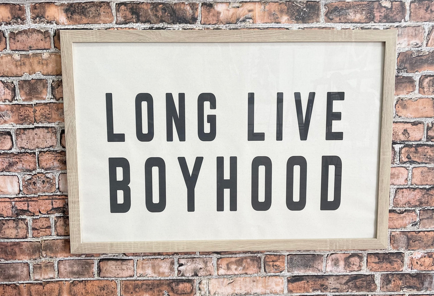 Long Live Boyhood | Natural Canvas Tapestry