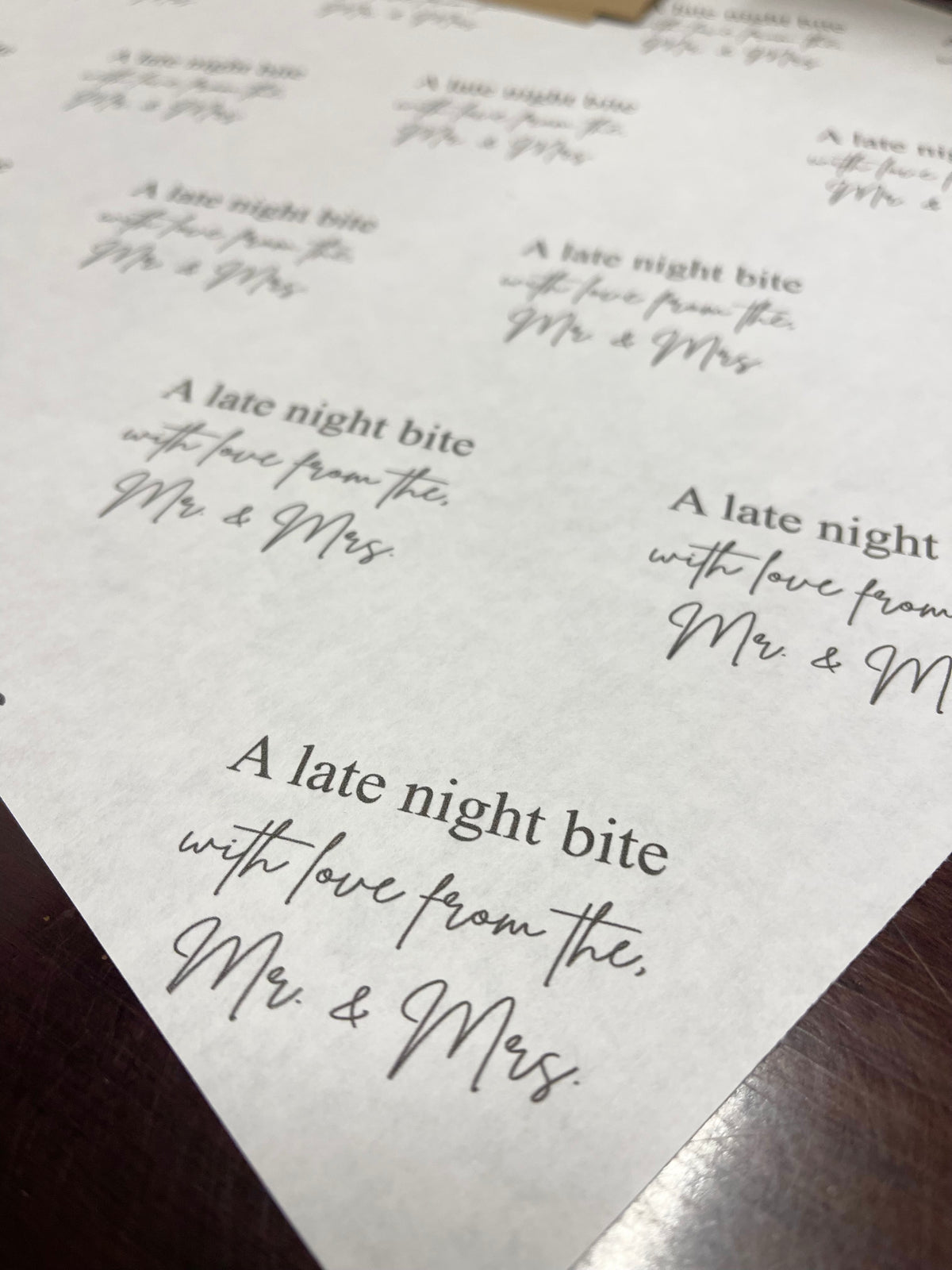 Late Night Bites Charcuterie Table Runner