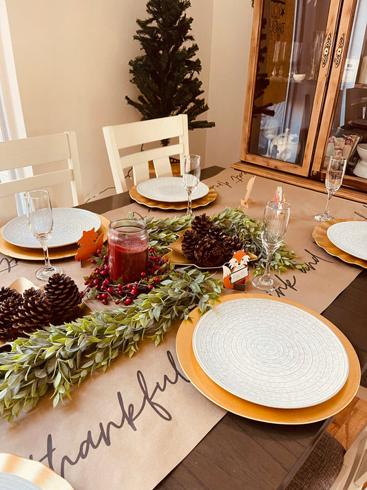 Eat, Drink and Be Thankful | Table Runner