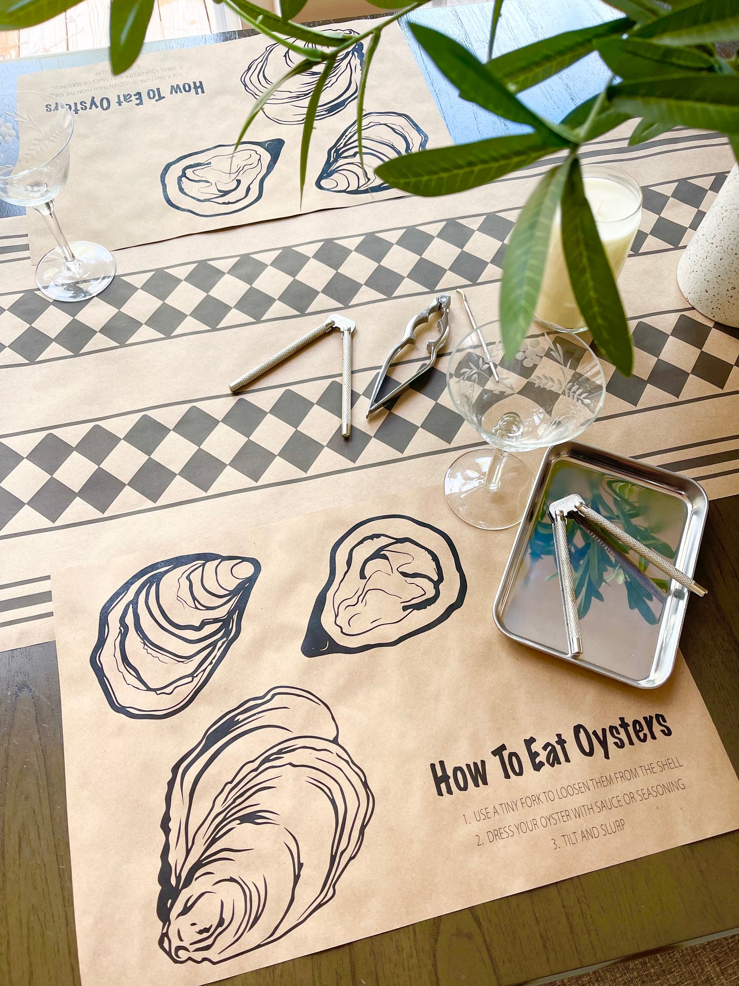 How To Eat | Seafood Themed Placemats