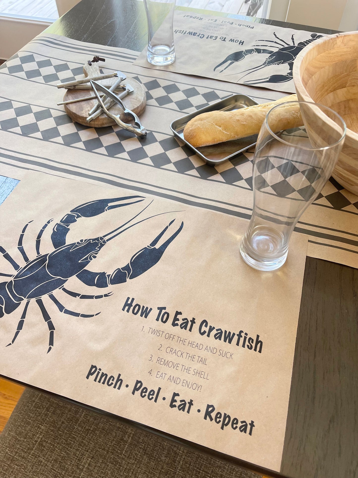 How To Eat | Seafood Themed Placemats