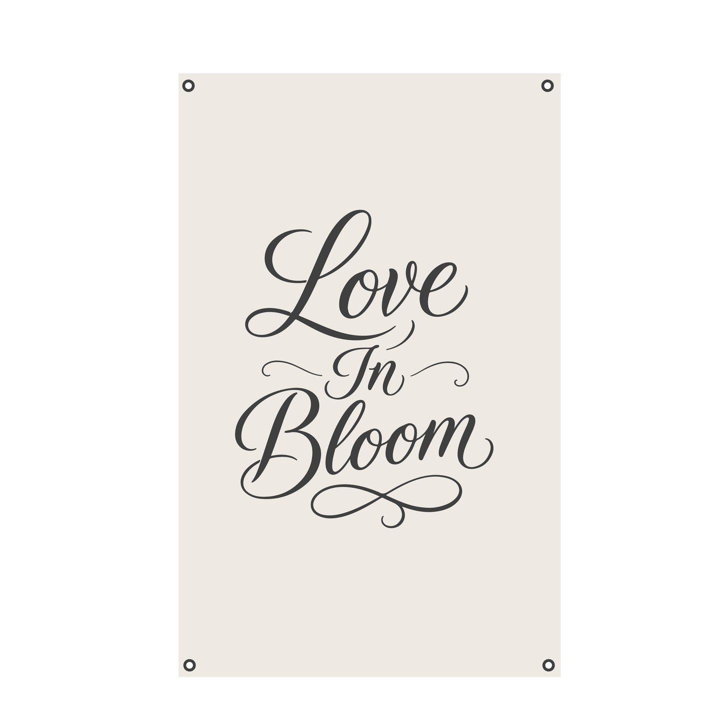 Love in Bloom Canvas Banner