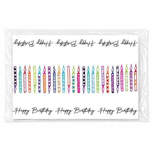 Happy Birthday Candles | Placemats