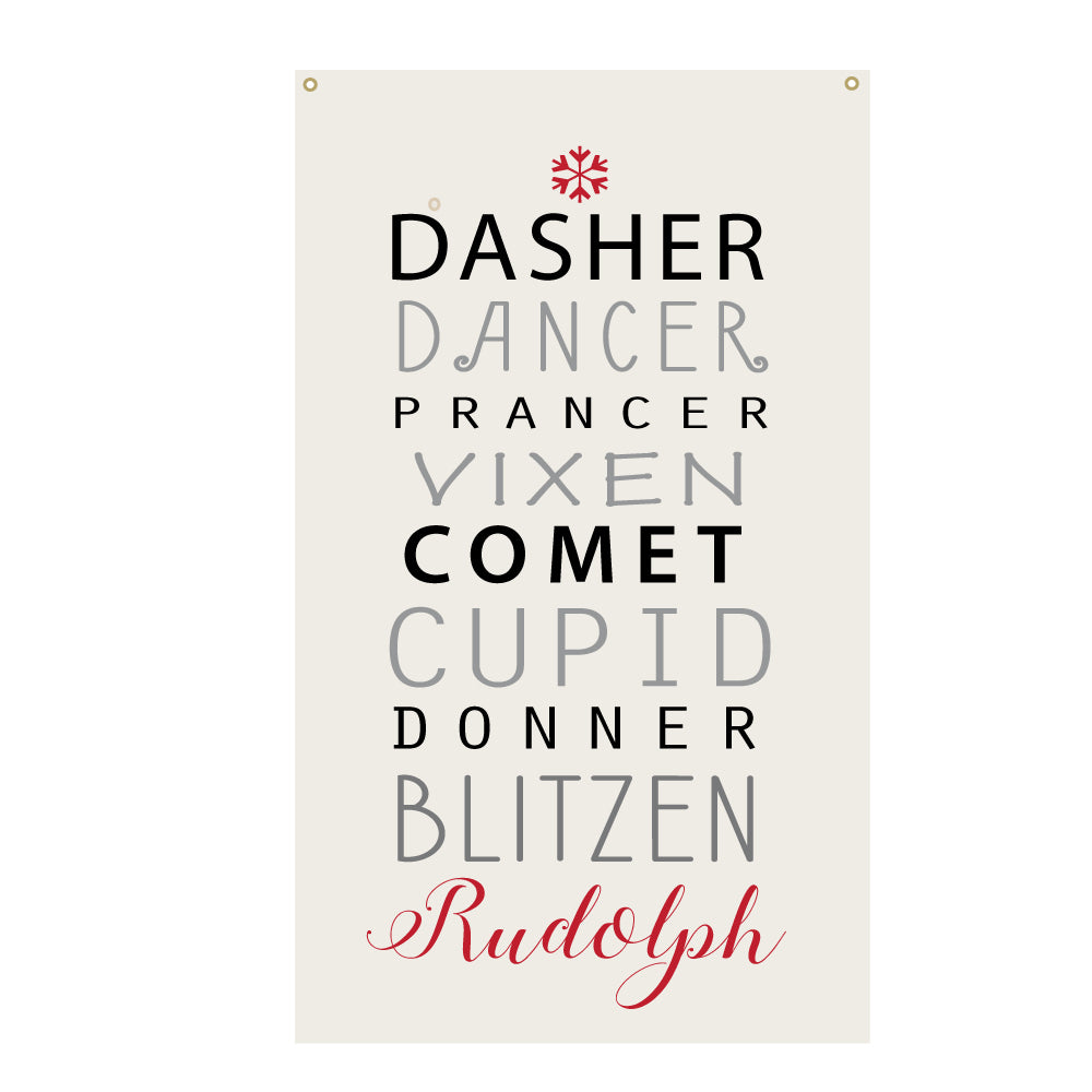 Rudolph and Friends Christmas Wall Art