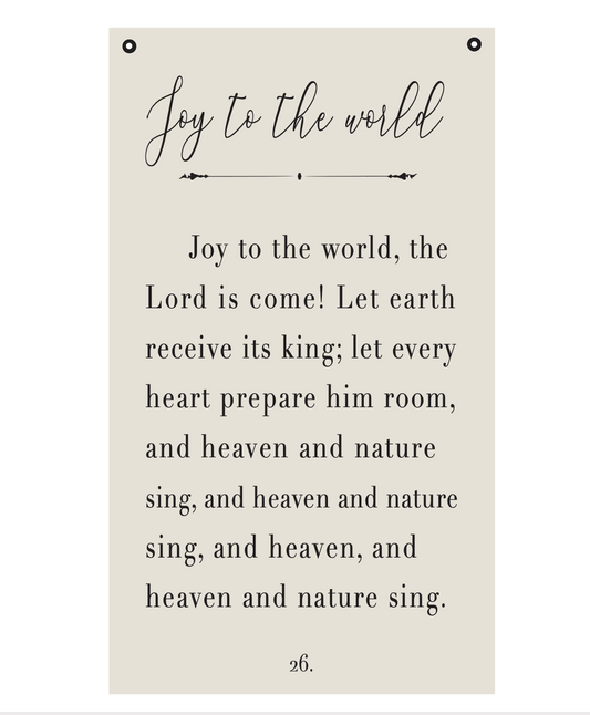 Joy To The World Christmas Wall Art