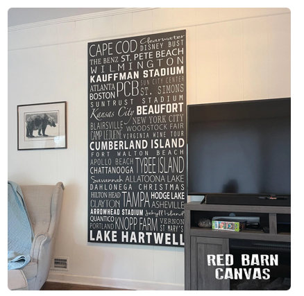 Personalized Travel Memories Canvas | Stretched Canvas Wall Art