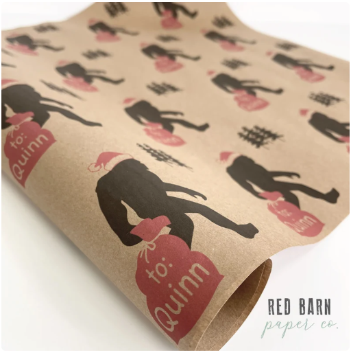 Personalized Holiday Paper | Big Foot Santa