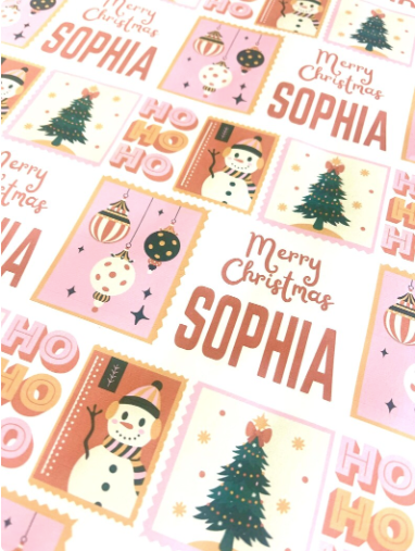 Personalized Christmas Paper | HO HO HO