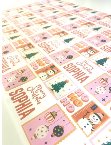 Personalized Christmas Paper | HO HO HO