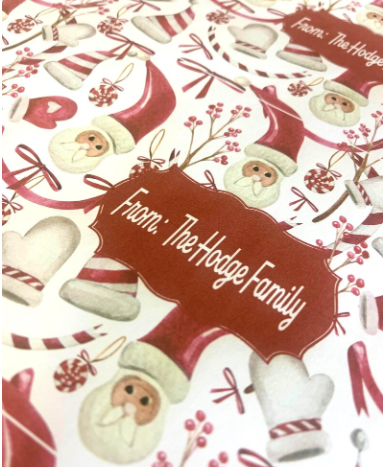 Personalized Christmas Paper | Santa Paper