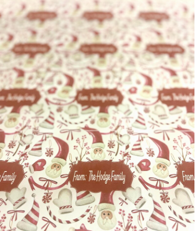 Personalized Christmas Paper | Santa Paper