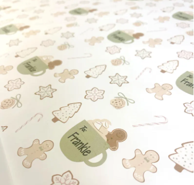 Personalized Christmas Paper | Gingerbread